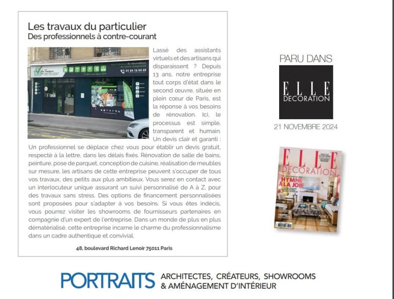 Artisan sérieux rénovation Paris 75011 besoin d