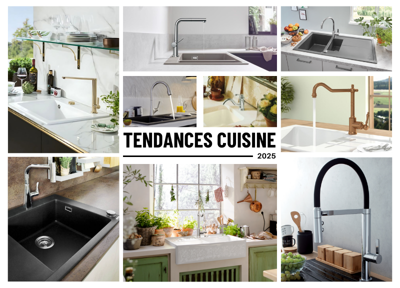 d&eacute;couvrez les tendances cuisine 2025 : mat&eacute;riaux innovants, couleurs audacieuses, &eacute;quipements high-tech et id&eacute;es d&rsquo;am&eacute;nagement pour une cuisine moderne et fonctionnelle.